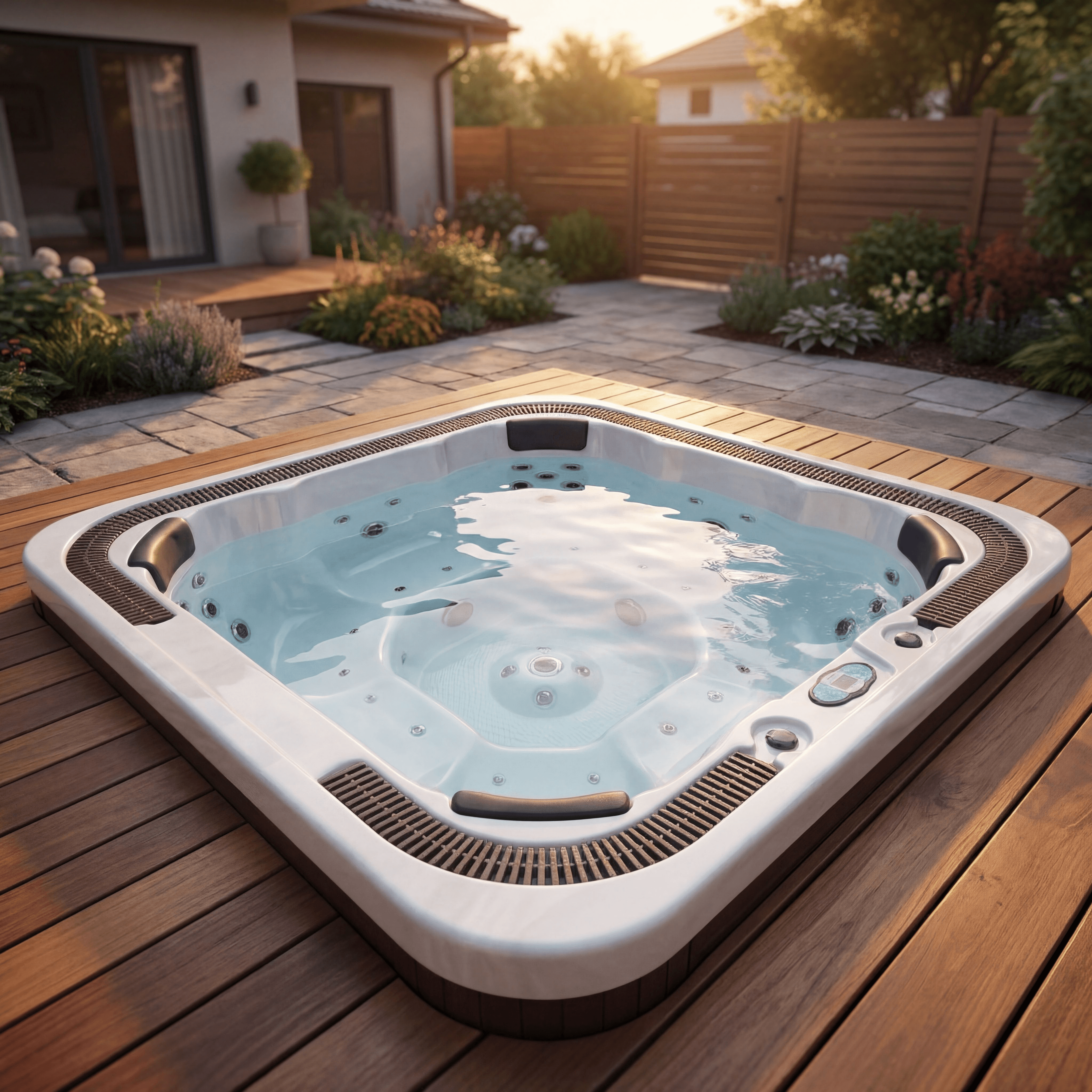 Jacuzzi Jacuzzi WaterVibe 308 | Cappuccino Marble WaterVibe, 6 persoane, finisaj cappuccino marble, imaginea 1
