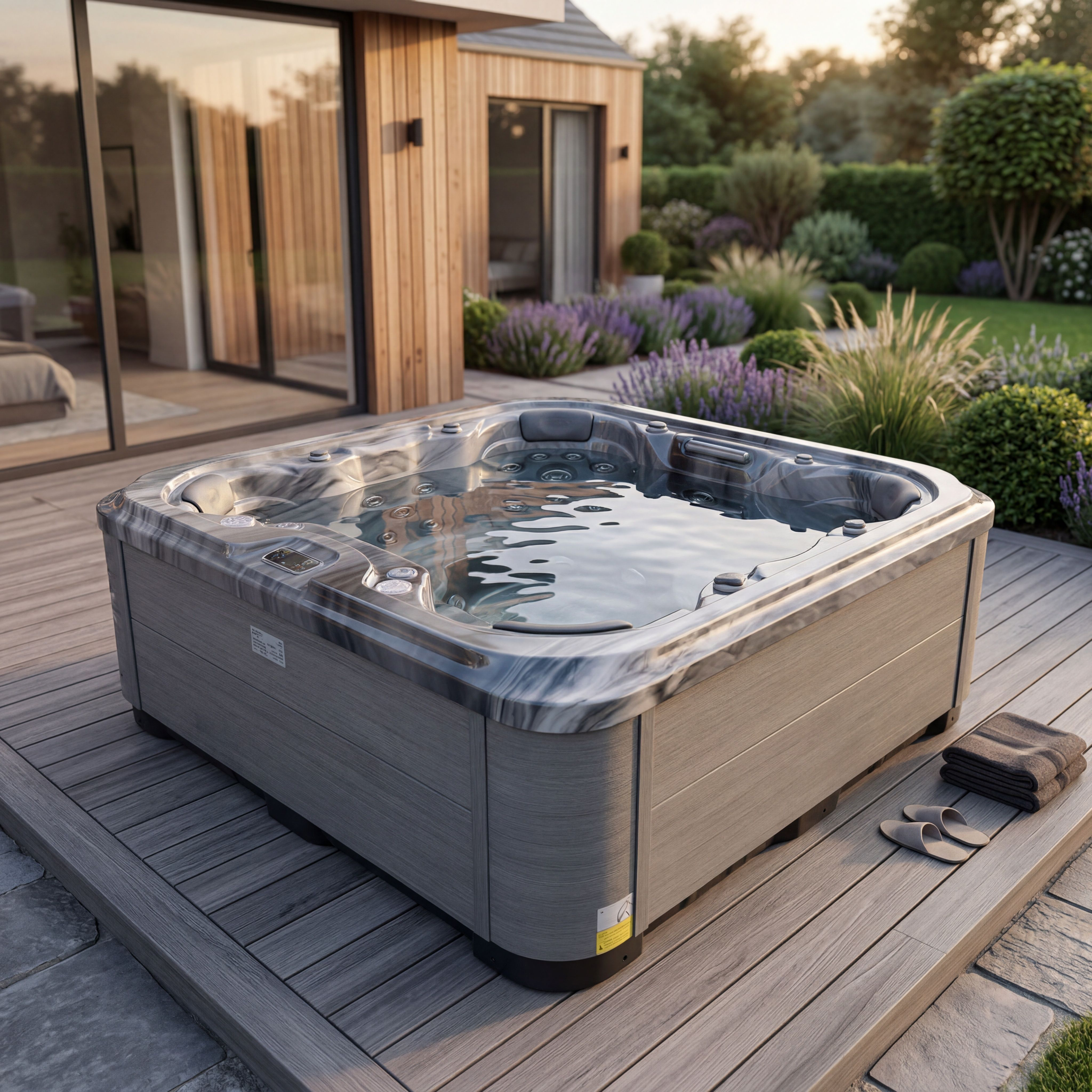 Jacuzzi Jacuzzi WaterVibe 377 | Storm Grey WaterVibe, 6 persoane, finisaj storm grey, imaginea 1