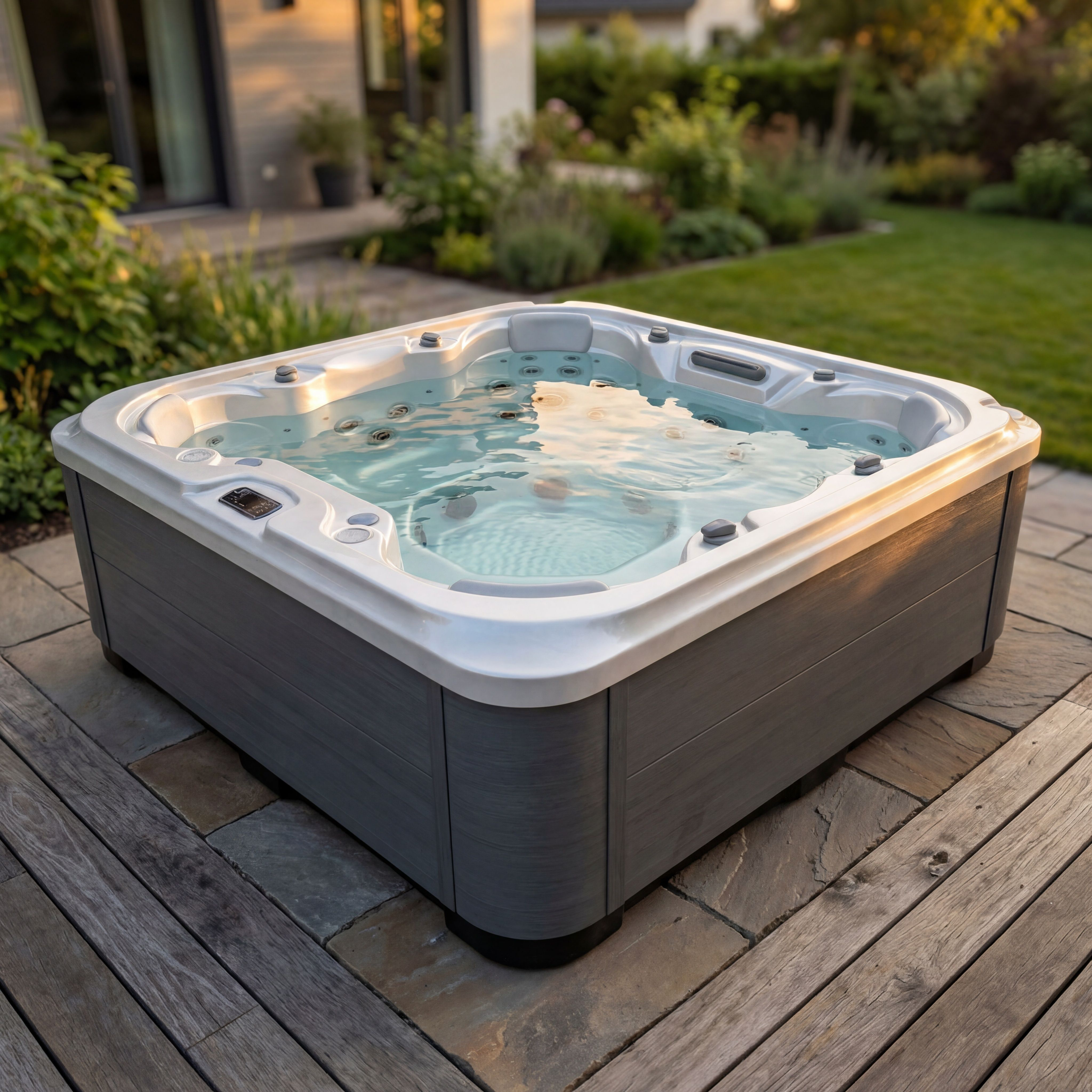 Jacuzzi Jacuzzi WaterVibe 377 | Pearl White WaterVibe, 6 persoane, finisaj pearl white, imaginea 1