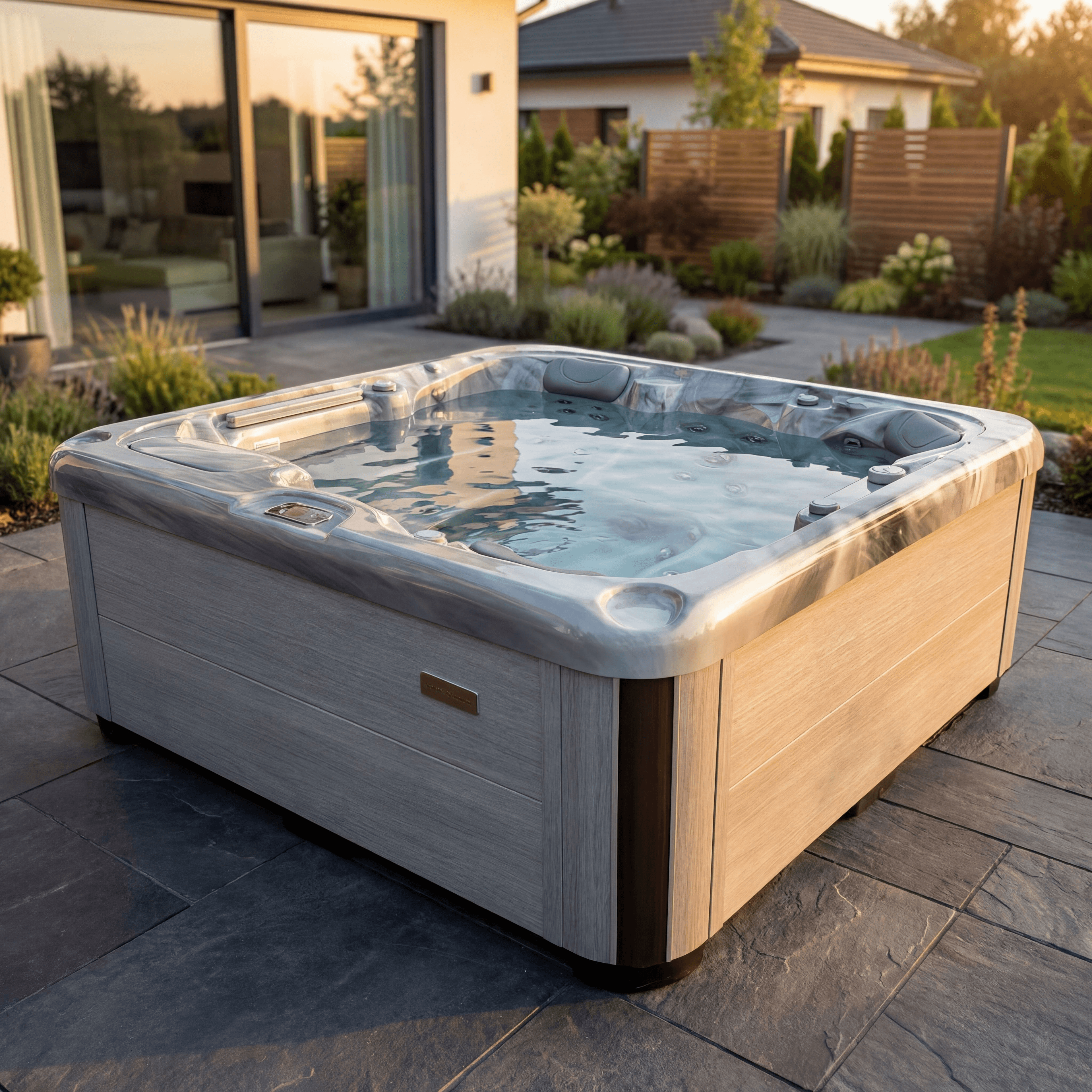 Jacuzzi Jacuzzi WaterVibe 644 | Storm Grey WaterVibe, 4 persoane, finisaj storm grey, imaginea 1