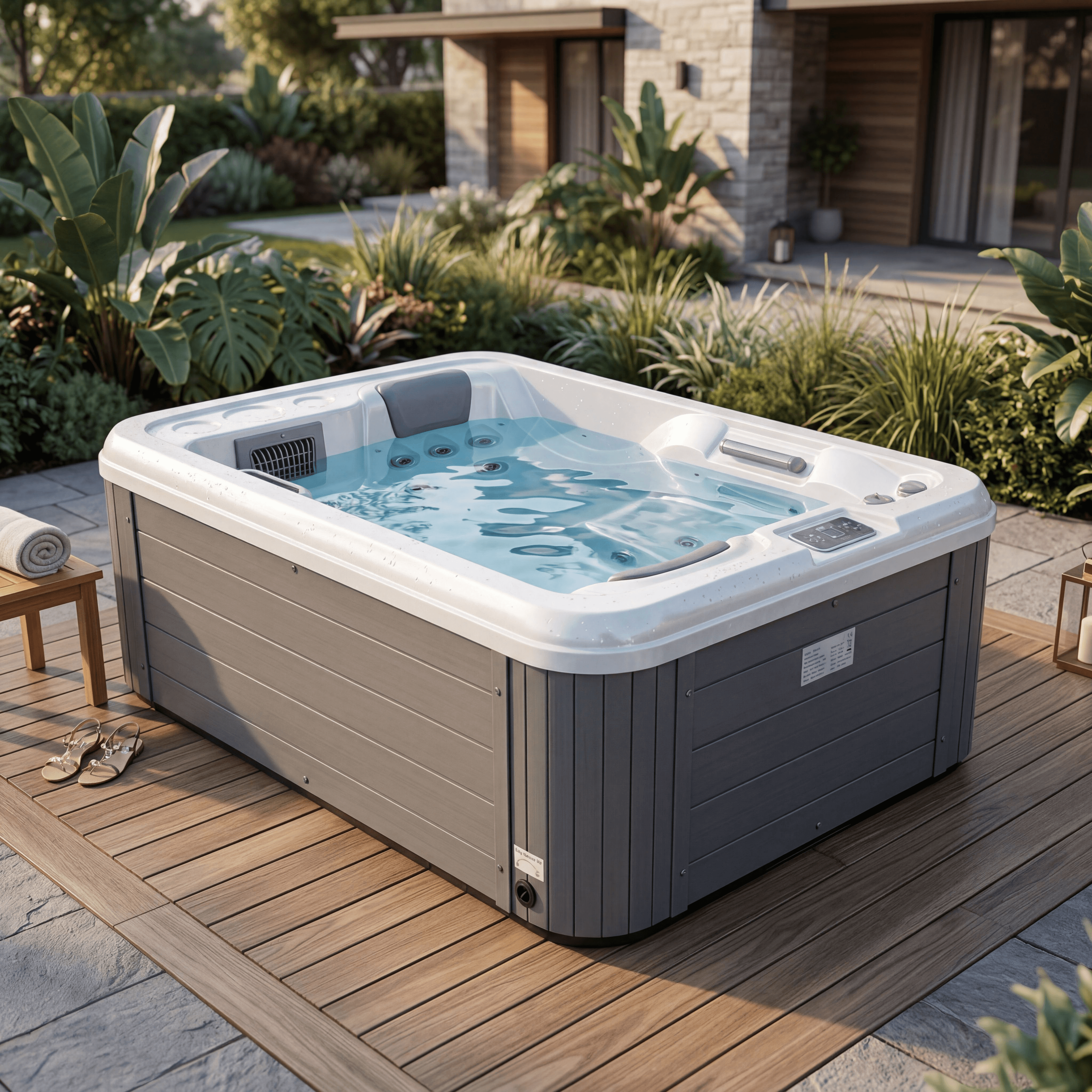 Jacuzzi Jacuzzi WaterVibe Duet | Pearl White WaterVibe, 2 persoane, finisaj pearl white, imaginea 1